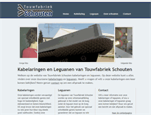Tablet Screenshot of kabelaringtouw.nl